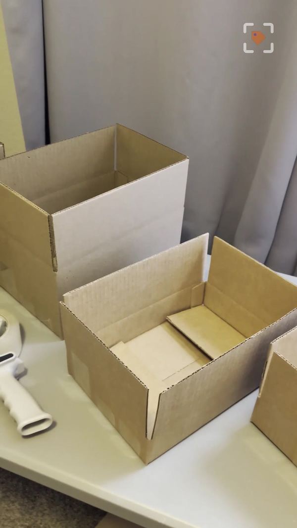A 12x8x2 and a 12x8x6 shipping box for comics